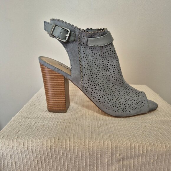 Faux Suede Cutout Booties - Picture 2 of 13
